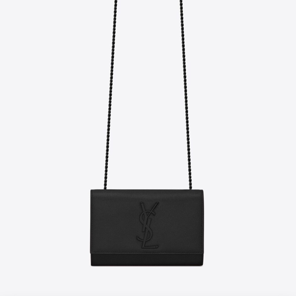 Black YSL cross Body Bag